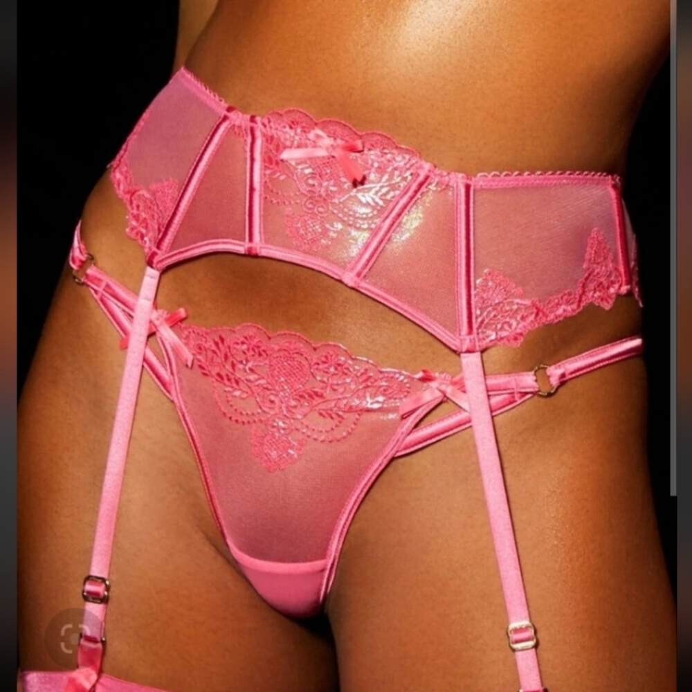 Honey Birdette luxury lingerie panty -Natalie wild pink! Shimmery sex - Picture 16 of 16
